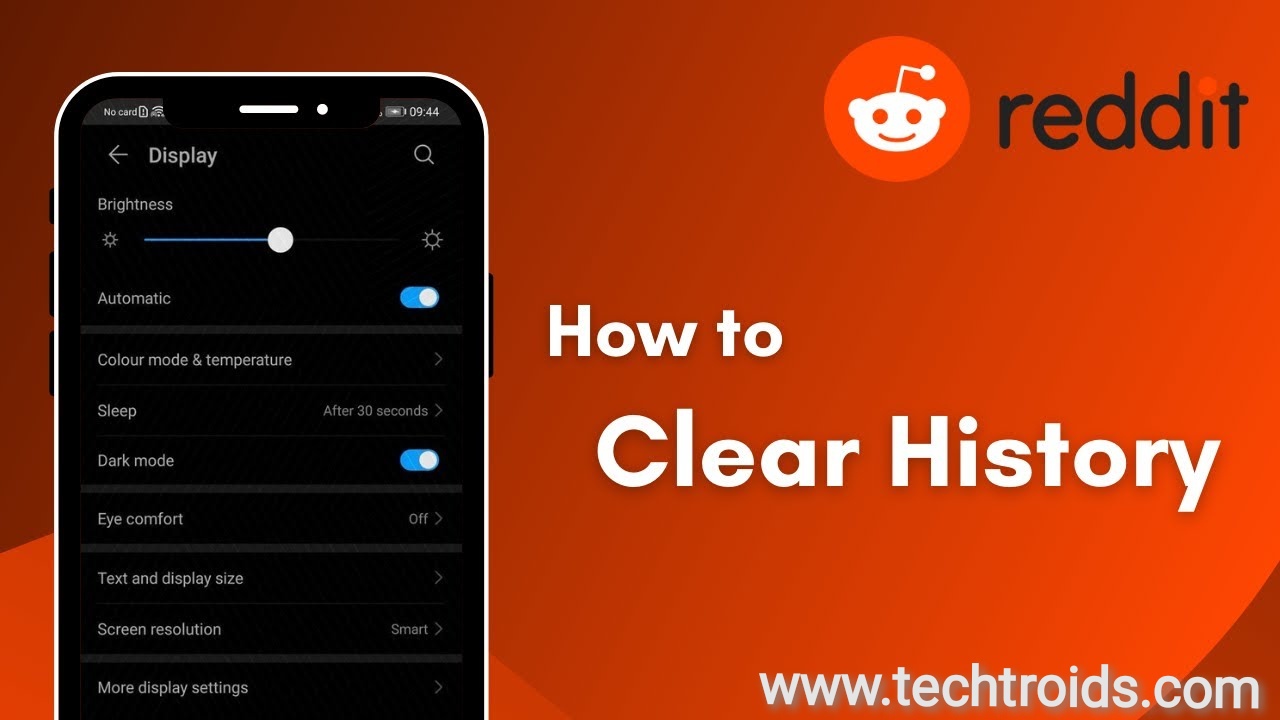 how to delete Reddit history
